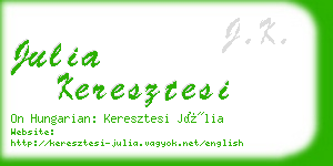 julia keresztesi business card